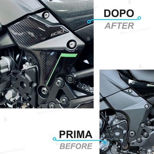 Adesivi 3D Protezioni PARA TELAIO Compatibili MOTO KAWASAKI Versys 1100 2025 - Imagen 2 de 4