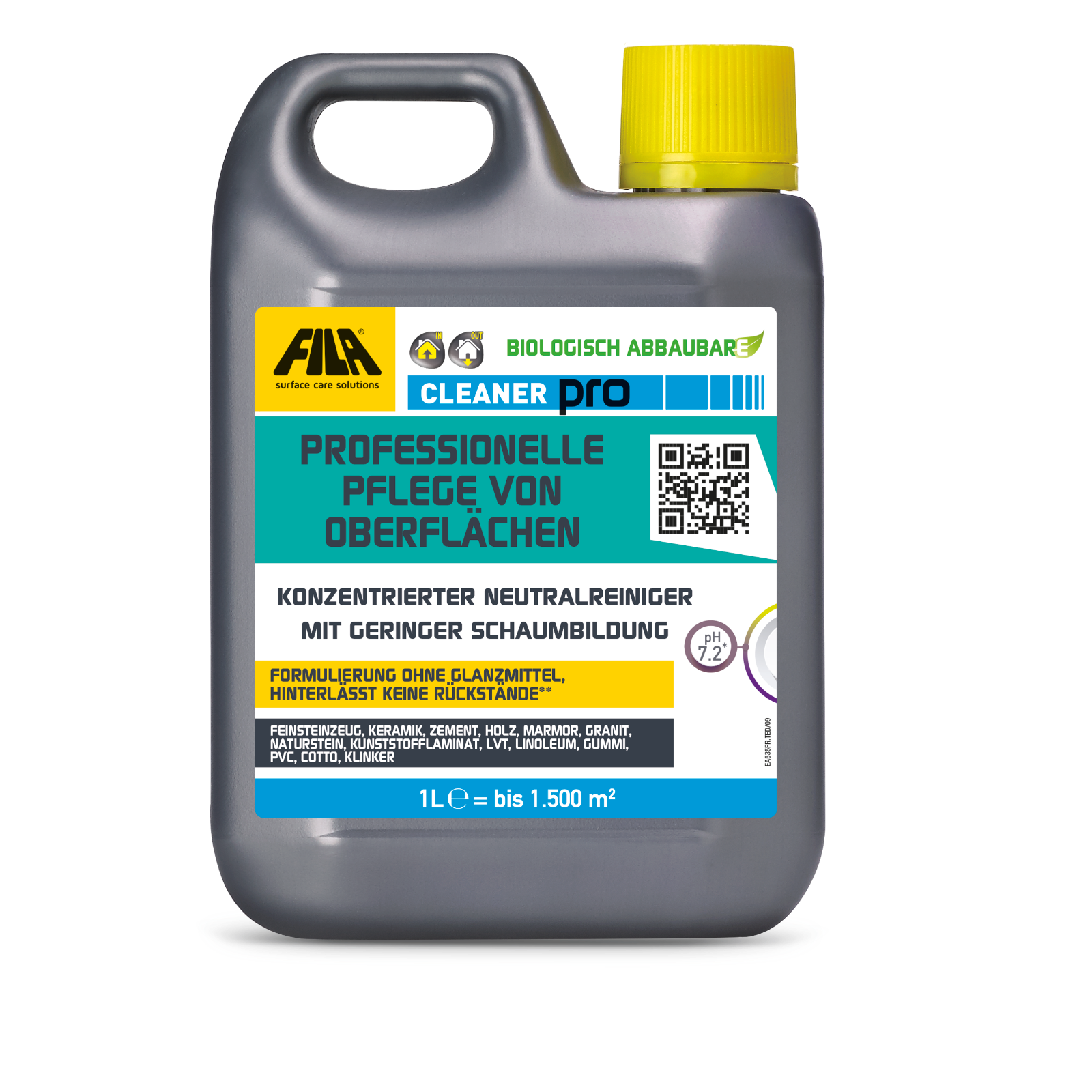 FILA CLEANER PRO - CONCENTRATED NEUTRAL DETERGENT 1 Liter