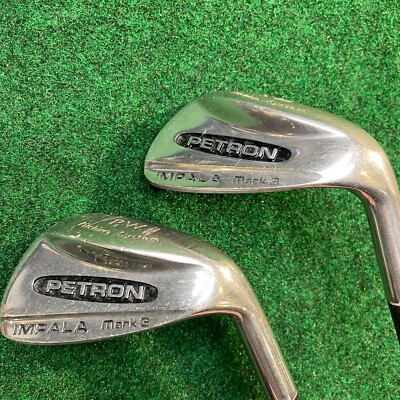 Petron Impala Mark 3 PW & SW set S-flex steel step shafts Avon grips RH