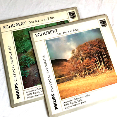 SCHUBERT Trio No 1, 2 Schneider, Casals, Istomin, Horszowski Philips Vinyl 2LP