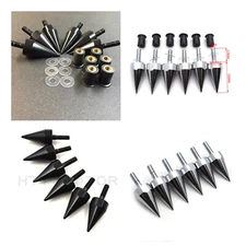 5mm Motorcycle Windscreen Screws Bolts Windshield Fastener Kits Wellnuts- 6pcs