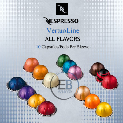 Nespresso VertuoLine Coffee Pods 10 Capsules 1 Sleeve Flavored FRESH FAST SHIP