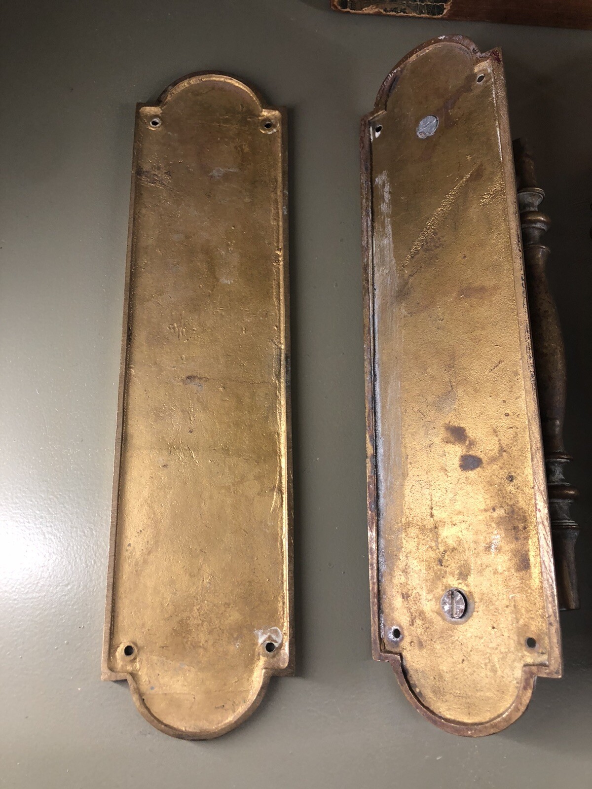 Large Pair Of Vintage Door Handles eBay