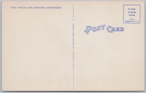 Postal de lino cómic vintage de Goat & Beans “You Will Hear From Me Soon” - Imagen 2 de 2