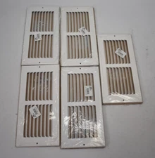 Lot of 5 Hart & Cooley Steel Sidewall Register White 60GH 10 04 WHT 001319