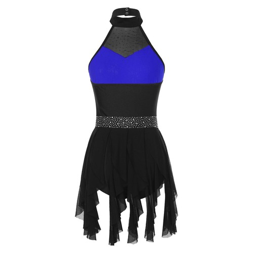 Womens Sparkly Latin Dance Leotard Dress Samba Tango Ballroom Dance Costume - Picture 126 of 140