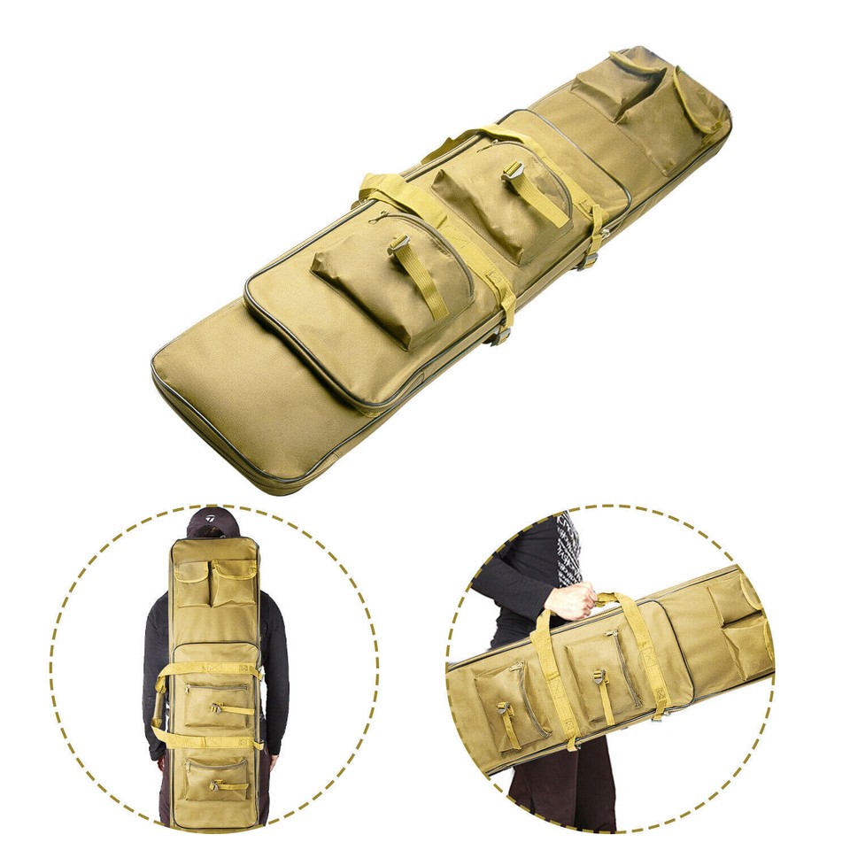 DULCE DOM Double Rifle Case Soft Padded Long Rifle Bag, Gun Case