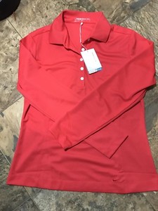 dri polo blend nylon nike golf sleeve womens shirt pink