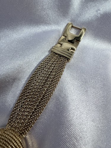 Vintage Gold Tone Anne Klein Diamond Womens Hidden Dial Peek A Bo Watch Dainty - Picture 11 of 15