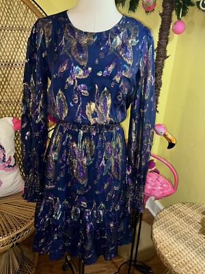 blue dress dotti Blue Strapless Ruched High Low Gown main image 0