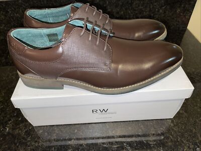 ROBERT WAYNE SANDRINO BROWN OXFORD SHOES Robert Wayne Sandrino RWS10009M Mens Brown Low Top Plain Toe  main image 4