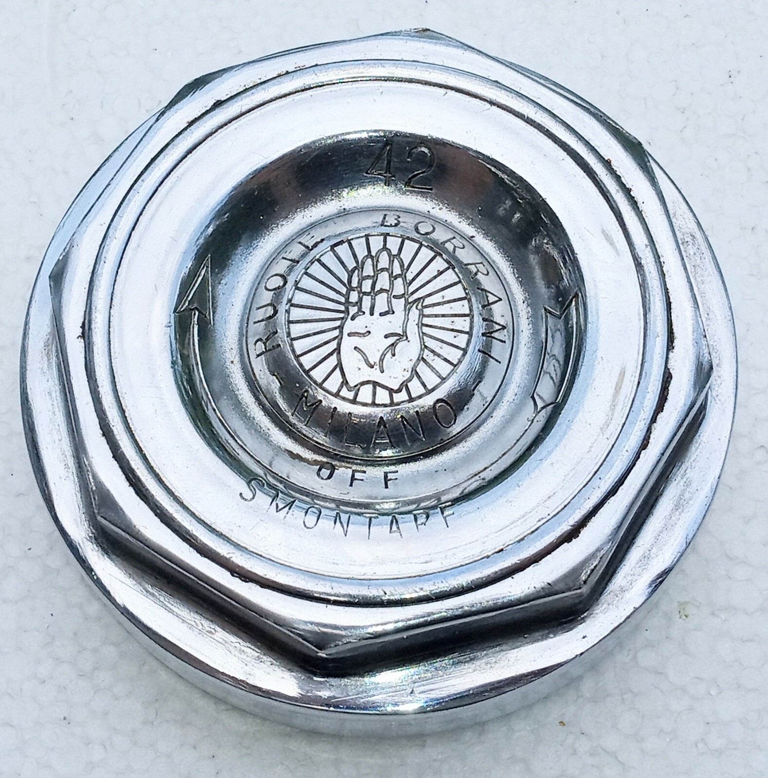 Ferrari Borrani Center Lock Wheel Knock Off Nut_42 Rudge_GENUINE