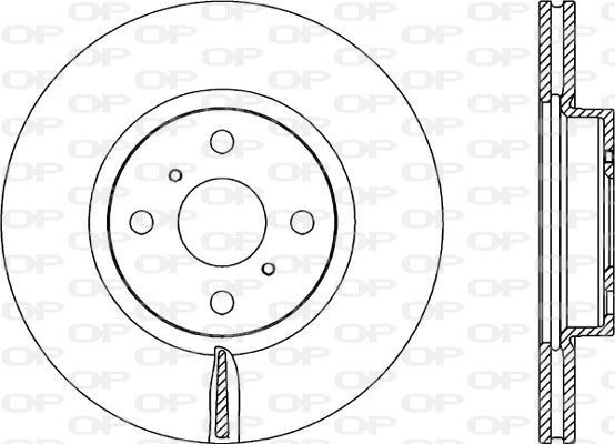 Disques de frein Toyota Yaris 1.4 D-4D et 1.3 VVT-i en acier carbone