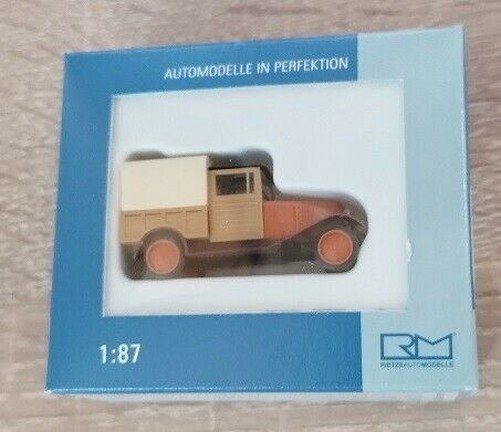 Rietze 83059 - 1/87 Renault NN1 Platform Tarpaulin Brown Beige - New