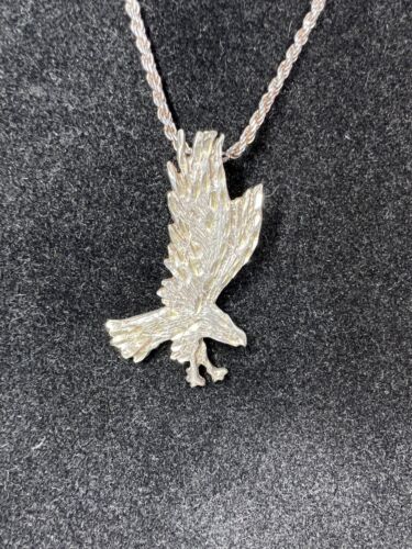Sterling Silver Pendant American Eagle Sterling Si