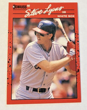 1989 Leaf Donruss '90 MLB Baseball Card #651 Steve Lyons Chicago White Sox