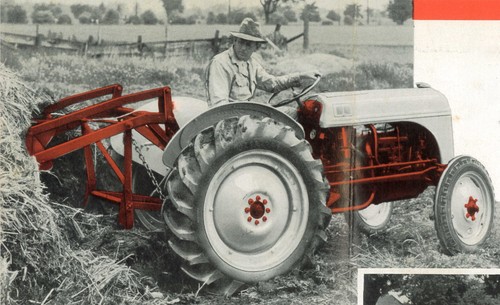 Leaflet Brochure Ford Tractor Dearborn Rear Mounted Loader 3pt Hitch Lift Scoop - Picture 3 of 7