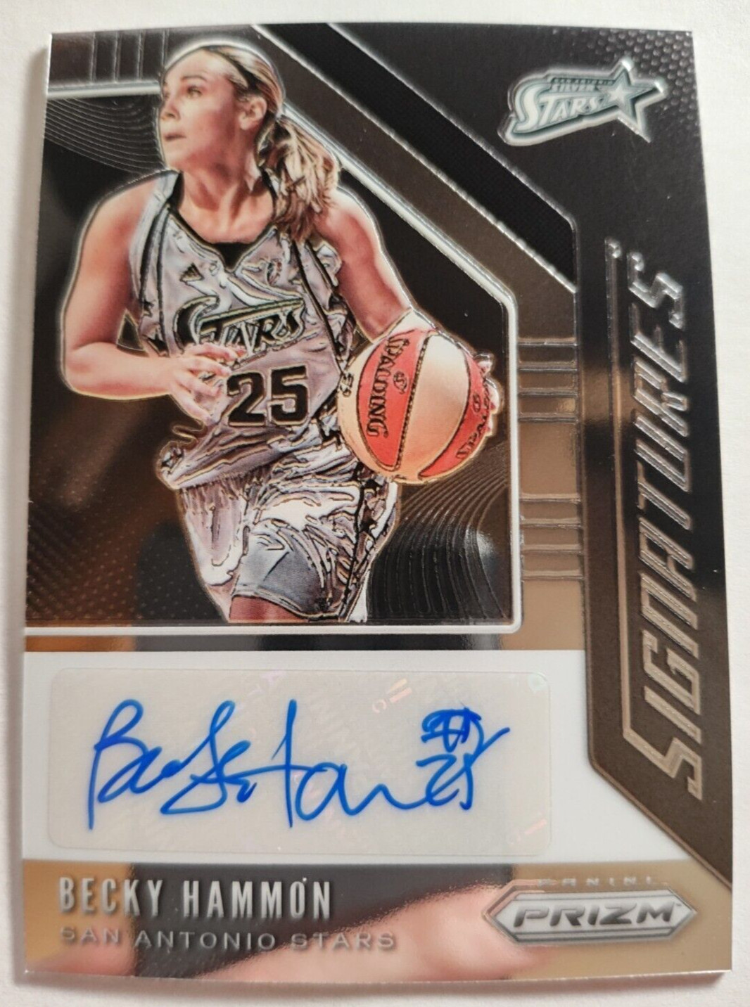 2020 Prizm WNBA Becky Hammon Signature Auto