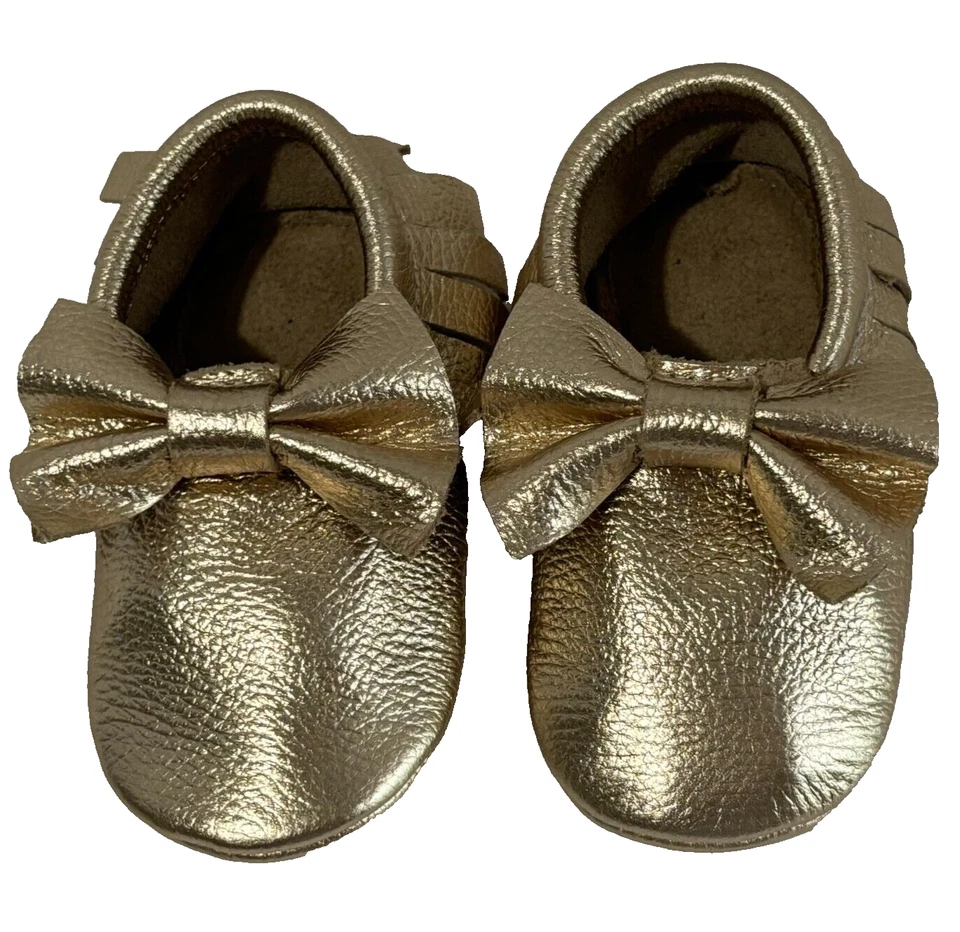 NEW Leather Black Gold Mary Jane Shoe 2 Pair Moccasins Handmade Dress 5.5" - Image 4 of 4