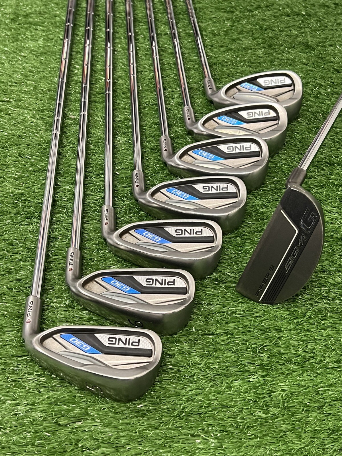 Ping G30 Full Mens Golf Club Set / Driver + Wood + Hybrid + Irons