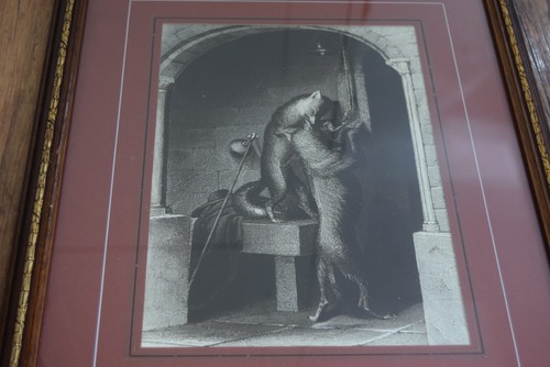Antique Victorian Etching Illustration Reynard Fox Heinrich Leutemann C19th - Picture 3 of 9