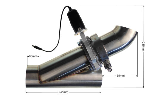 Valvola di scarico elettrica 63 mm taglio downpipe sistema tubo a Y con telec... - Foto 2 di 5