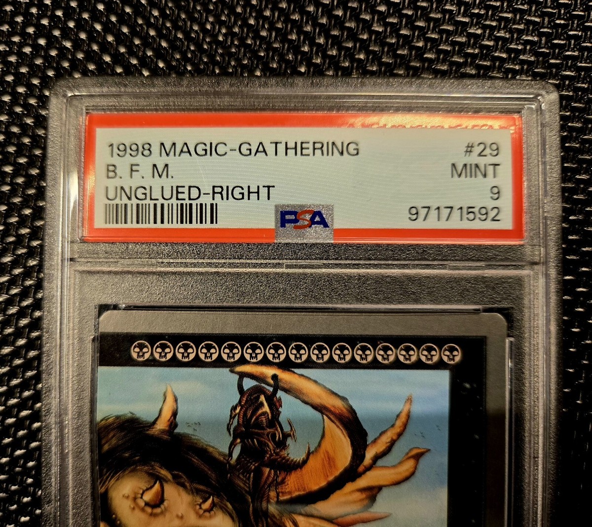 1998 Magic The Gathering MTG B.F.M. Unglued PSA 9 🔥 MATCHING SET