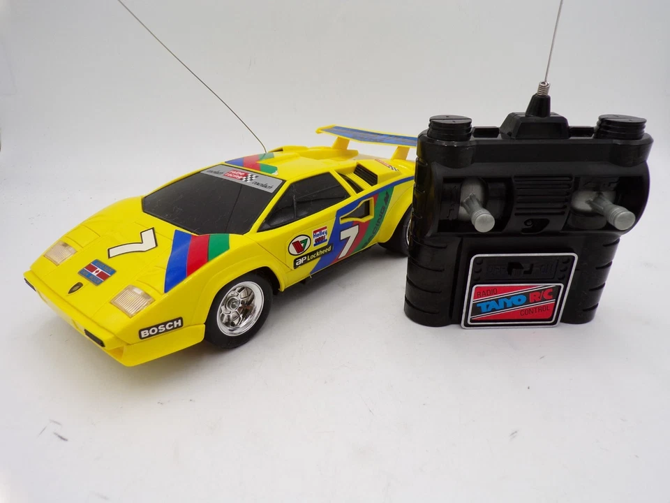 RARE! 90's Taiyo Japan 1/20 Lamborghini RC Countach LP500S MIB Tyco - Image 4 of 4