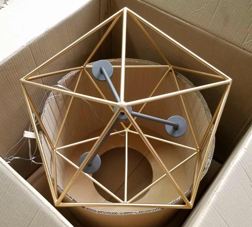 Hinkley Lighting Astrid 3023DG Deluxe Gold 3-Light 20"W Chandelier - Image 3 of 4