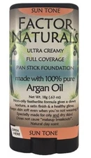 Factor Naturals Sun Tone 137 Pan stick foundation with Argan oil Made in the USA