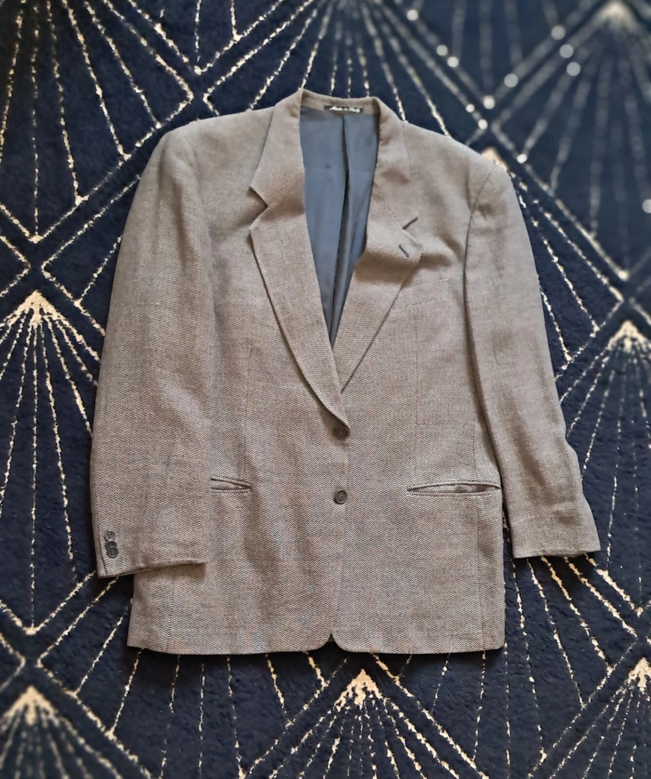SAINT LAURENT (YSL) Blazer uomo Giorgio Arma BLAZER a quadri doppiopetto vestibilità classica taglia L