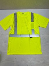 Yellow Reflective Work Shirt Mens Large Short Sleeve Type R Class 3 SFTU05 A11