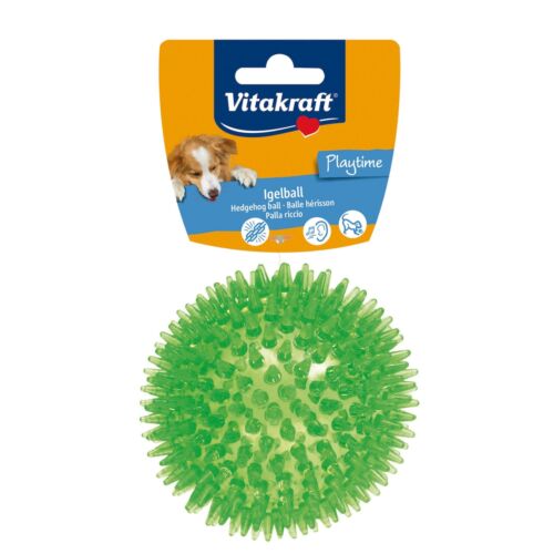 Vitakraft - Hedgehog Ball Tpr Toy For Dogs Ass. Colours  - (35187) NEW - 第 1/1 張圖片