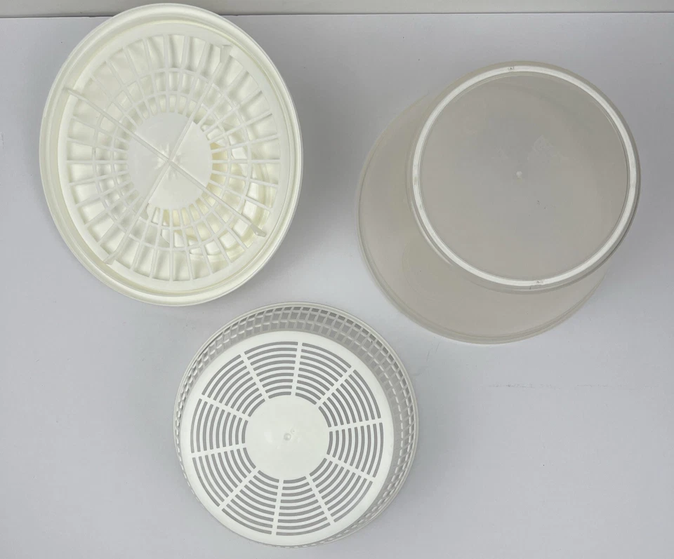 IKEA Ensaladera Spinner Cuenco Blanco Doble como Ensaladera Para Servir Foto 3 de 4