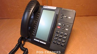Mitel 5320 IP LCD Display IP VoIP Phone Black 56009501A W/ Stand & Handset