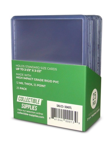 200 Standard 3" x 4" Toploaders & 200 Soft Penny Card Sleeves - Top Loaders Lot - Picture 3 of 9