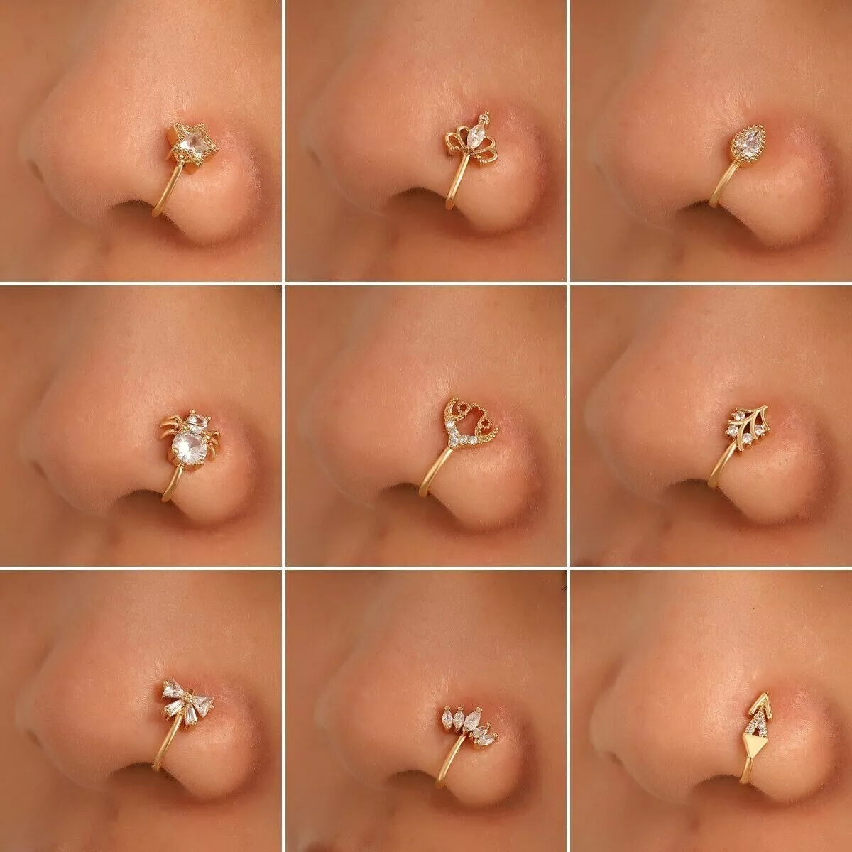 18k gold nose sale ring