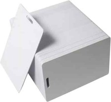 13.56MHz F08 Classic 1K RFID Cards - Blank White Card With A Hole at short edge