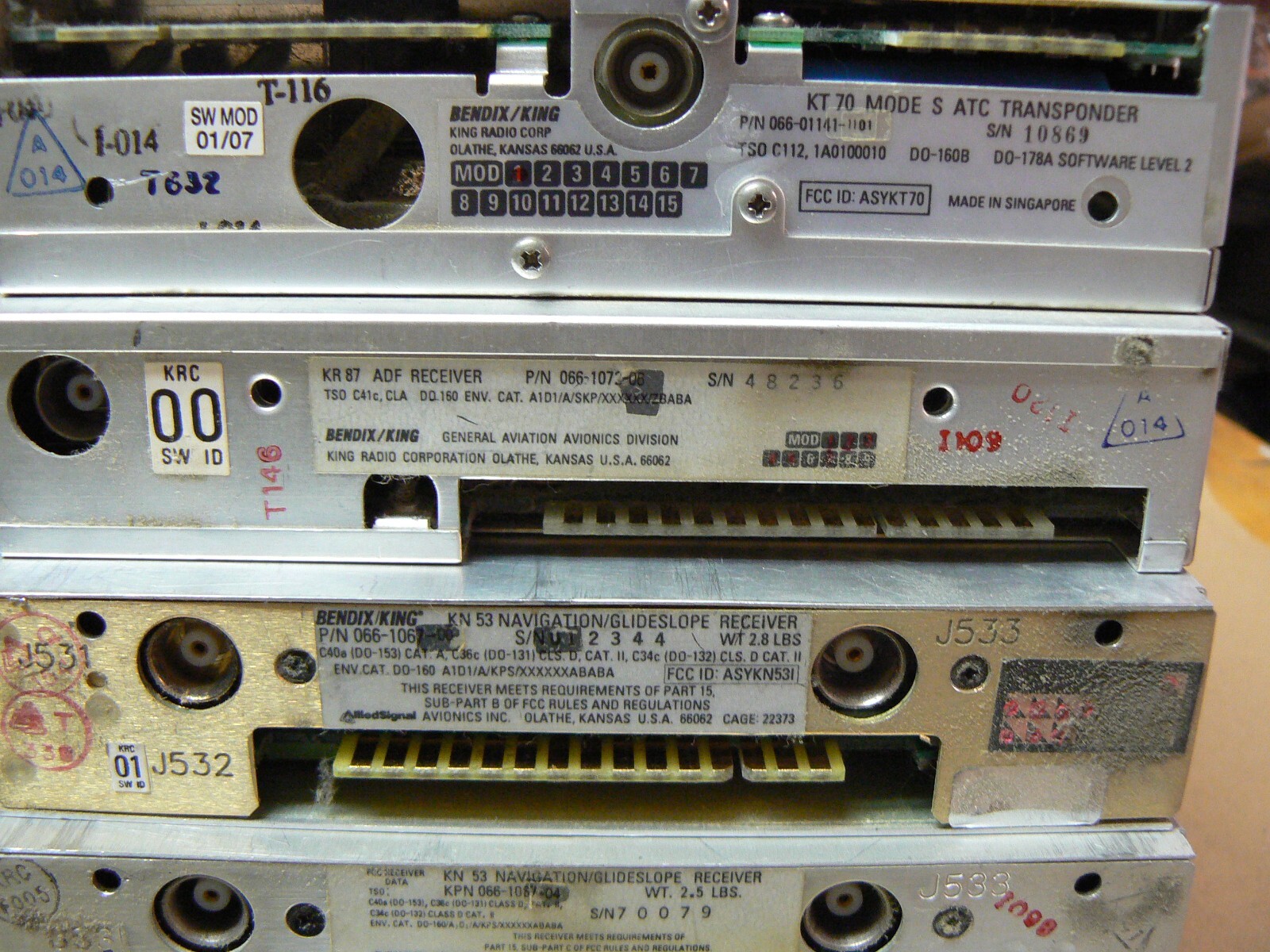 Bendix King CNI5000 Radio Stack , Rack and Back Plate. Warranty Yellow tag