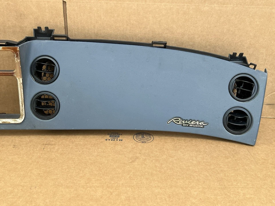 1996-1999 Buick Riviera Plastic Instrument Cluster Housing Dash Gauge Bezel BLUE - Image 4 of 4