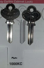 CCL, Corbin, Russwin, 1000KC, CO9, 80AA, Vintage Key Blank.