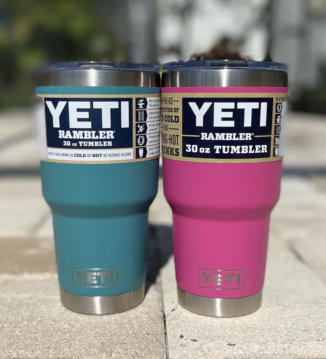 YETI Rambler 30 oz Tumbler w/Magslider Lid 1-River Green & 1