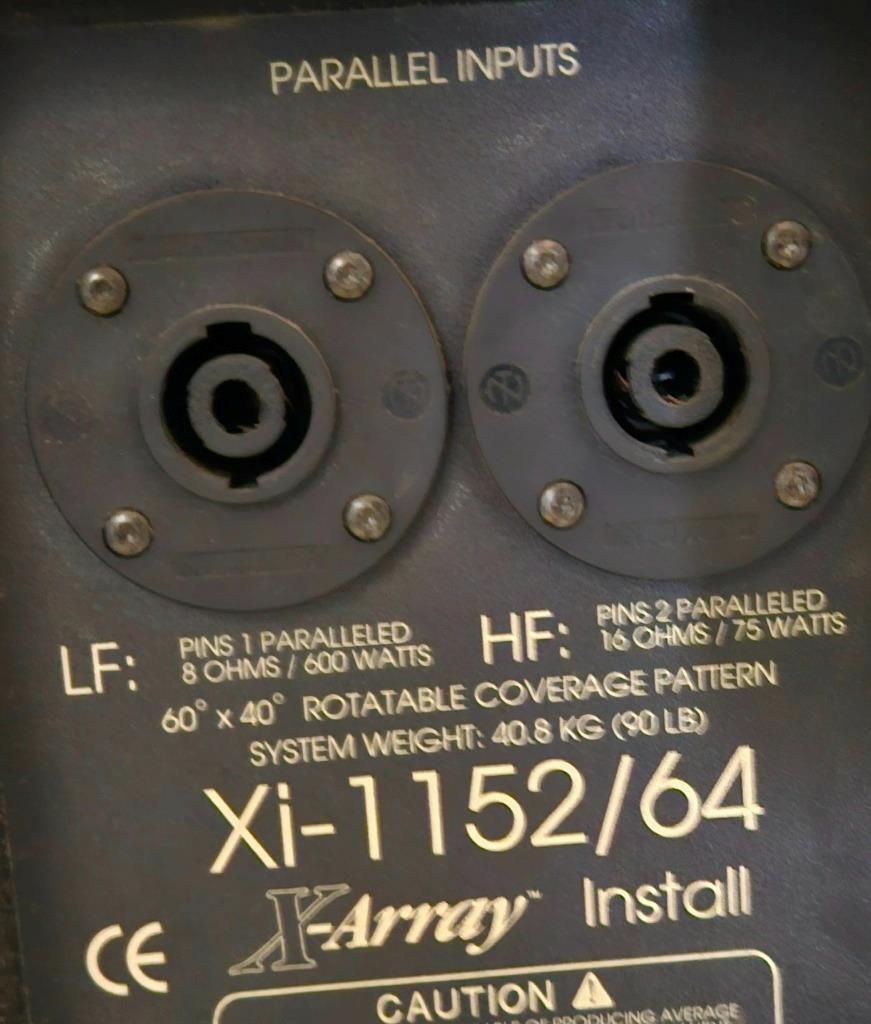 TWO ELECTRO-VOICE EV Xi-1152/64 X-ARRAY Reinforcement TWO ELECTRO-VOICE EV Xi-1152/64 X-ARRAY Reinforcement