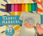 12 Textilstifte Textilmarker Stoffmarker Stoffstifte Fabric Markers Marker Stoff