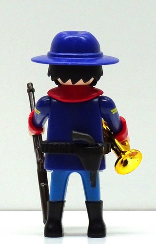 Yankee Trompeter Red Playmobil To Soldier Scarf Vs.Southerner Top RAR - Picture 3 of 5