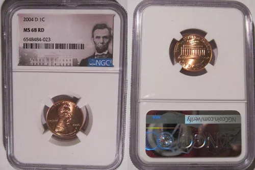 2004 D Lincoln Cent 1c NGC MS 68 RD Lincoln Label