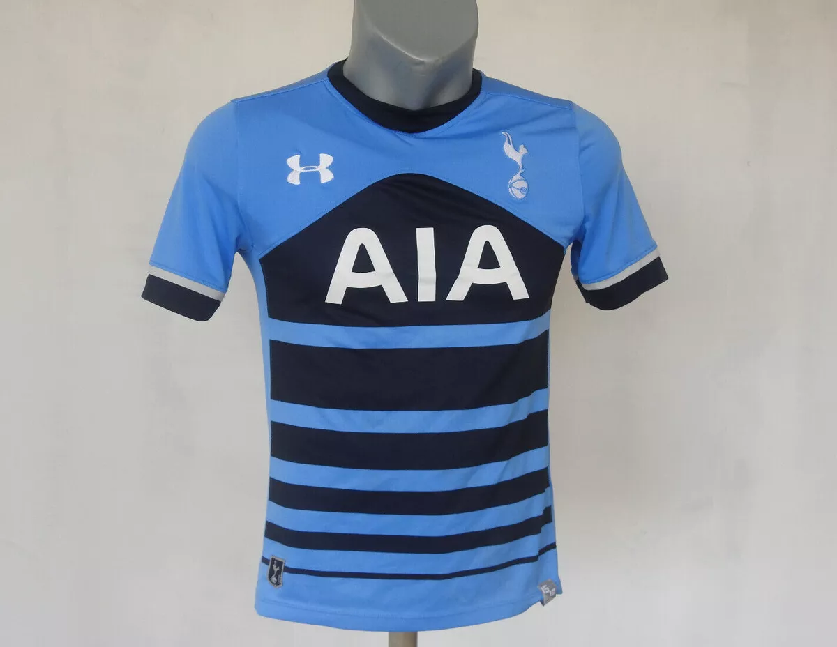 Tottenham Hotspur FC Away Jersey Under Armour Blue Shirt Size Boys L #10  Soccer