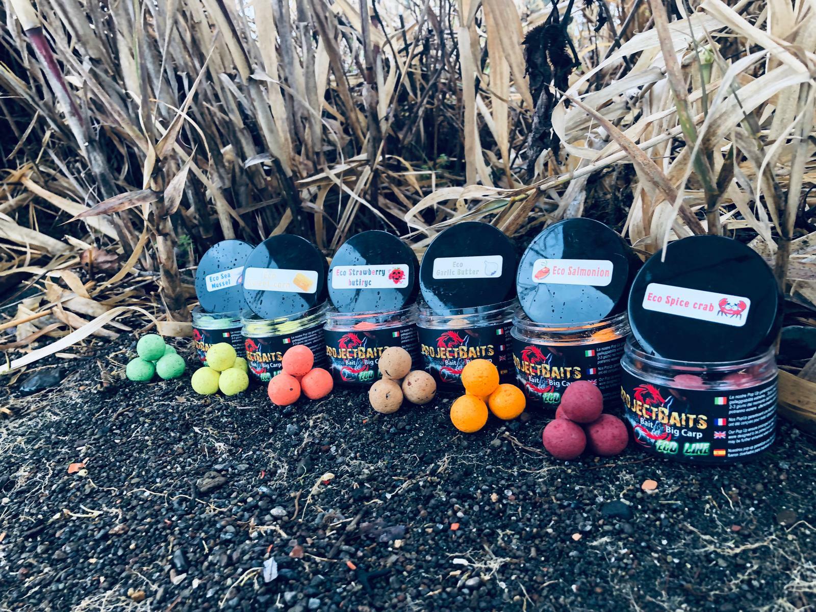 Bouillettes ECO POP-UP Project Baits 20mm - Appâts Flottants Pour Carpe - Hair Rig - 70g - Fabriqué En Italie