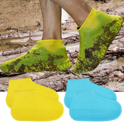 Reusable Silicone Overshoes Waterproof Shoe Covers Boot Cover Rain Protector - Picture 9 of 30