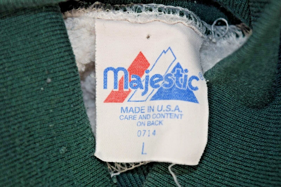 Sudadera De Colección NFL Majestuosa Talla L 1996 Green Bay Packers Cuello Alto Hecha en EE. UU. Foto 3 de 4